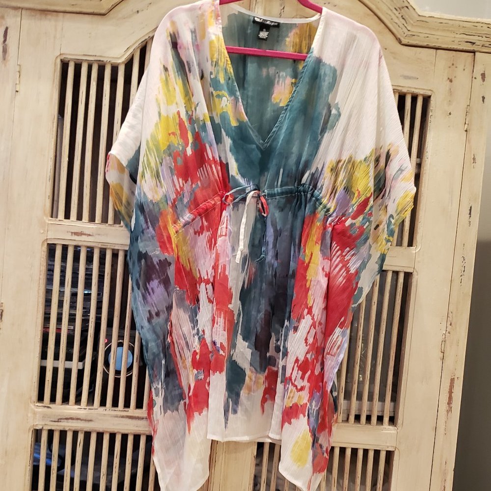 Sheer Butterfly Swim Suit Coverup